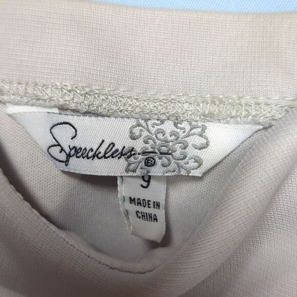 Speechless Junior's light gray Chiffon Pleated Bust spaghetti strap mini Dress - Picture 5 of 7